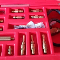 Snap on import fuel injection adapter set