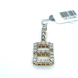 10kt Gold Diamond Pendant Letter “s” Starset .23ctw 2.90grams 151538 12