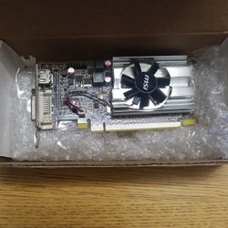 MSI AMD RADEON HD 6450 1 GB DDR3 PCIE CARD DVI VGA R6450-MD1GD3/LP/C1-7