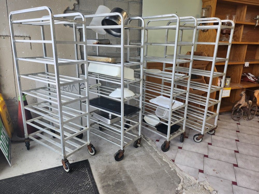 Commercial Aluminum Speed Rack for 12" Meat Market Butcher Trays