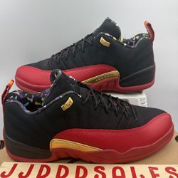 Nike Air Jordan 12 Low SE Super Bowl Black Red Shoes Men’s Size 13 NIB NEW 