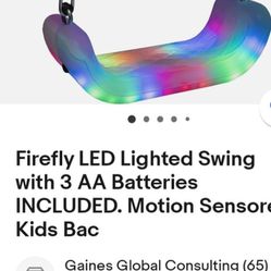 Fire Fly Led Motion Sensor Swing