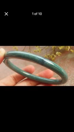 Elegant Green bangle Certificate Jadeite luck Bangle Bracelet 70mm 8.5 inches