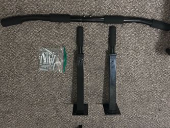 Pull-up bar meant for hard walls.