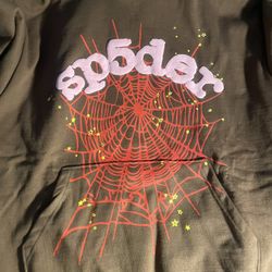 Sp5der Web Hoodie Brown