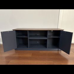 MOVING SALE : Blue Farmhouse TV Console