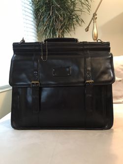Black Leather briefcase/shoulder bag