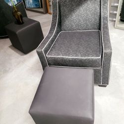 Grey Ottoman 