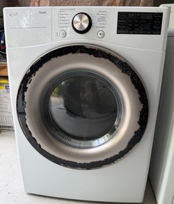 7.4 cu. ft. Large Capacity Front Load Electric Dryer - White