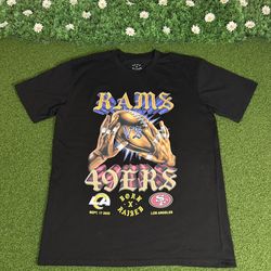 Born x Raised Rams vs 49ers Los Angeles 2023 Football Shirt XL Black RARE