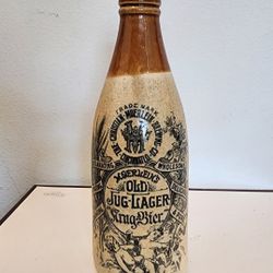 Circa 1890s Christian Moerlein PORT DUNDAS POTTERY QUART Bottle Cincinnati Ohio 