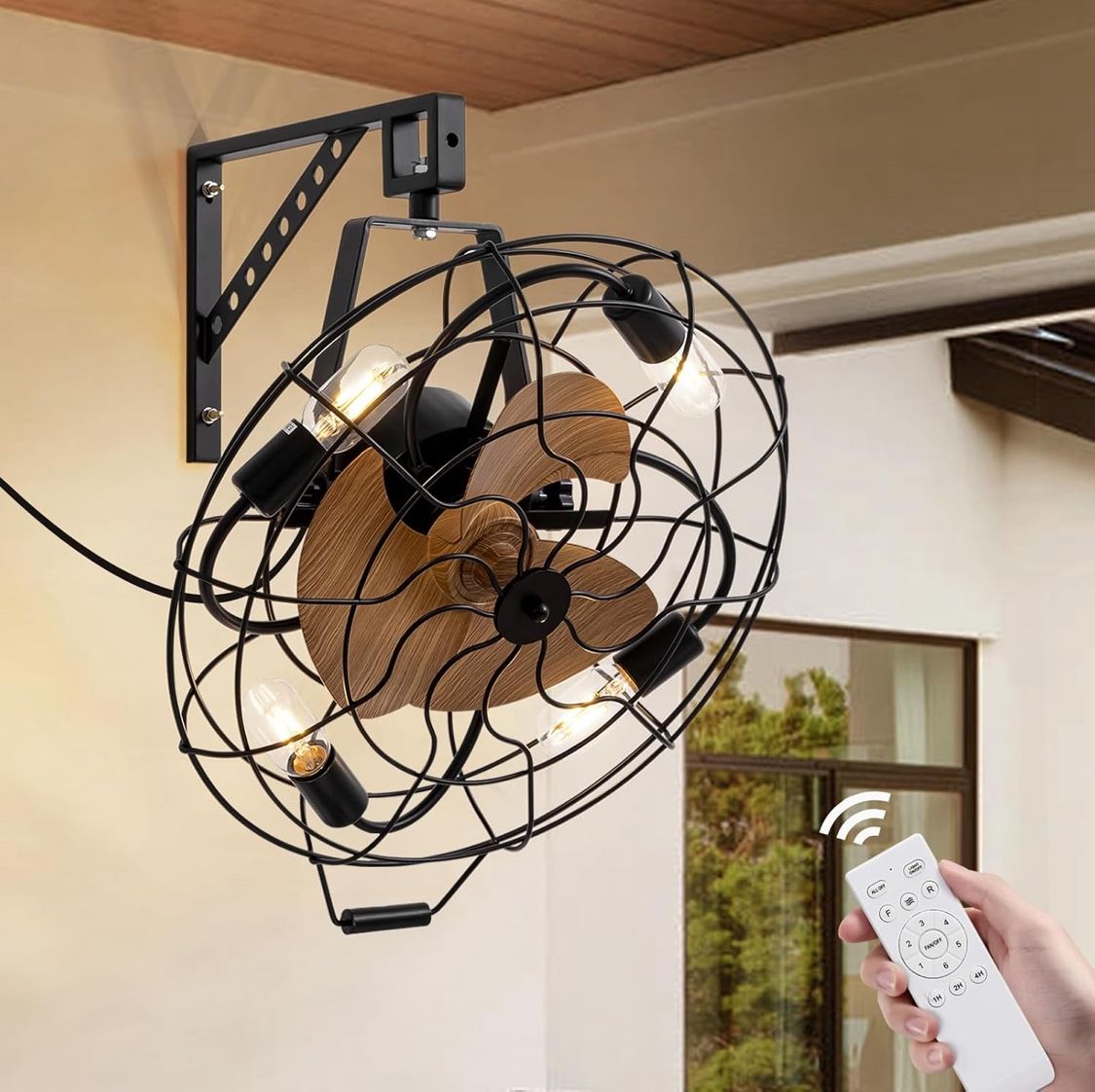 Brand New 21” Wall Mount Fan With Remote Control