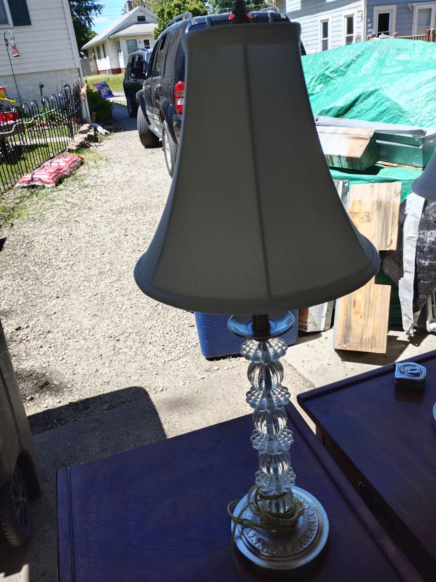 2 side table lamps