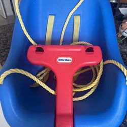 Little Yikes Blue Baby Swing Like New 