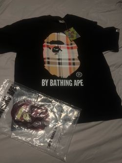 Black Bureberry Bathing Ape shirt