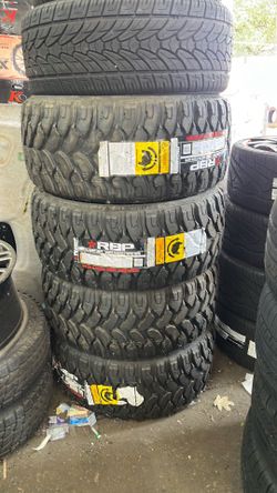Brand New 37x13.50R26 RBP M/T Tires – Massive Truck Stance & Mud-Terrain Style
