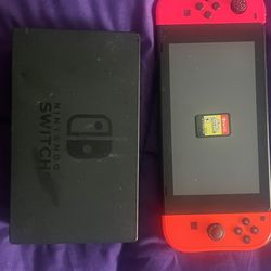 Nintendo Switch With Super Mario Game