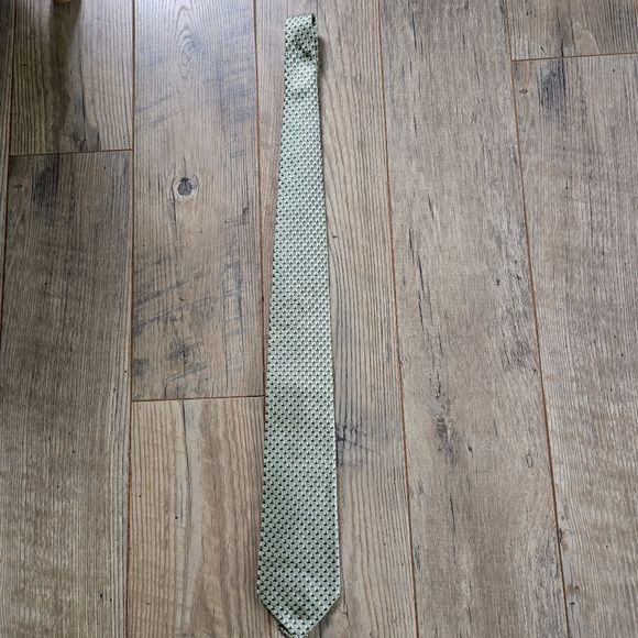 Banana Republic Green Patterned Men's Tie