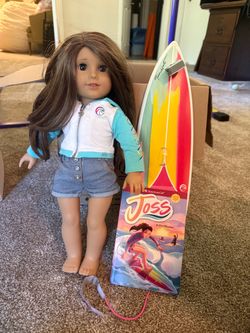 American Girl Joss Doll Surf Accessories Set