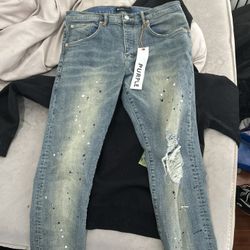 Purple Jeans And Bape Hoodie 