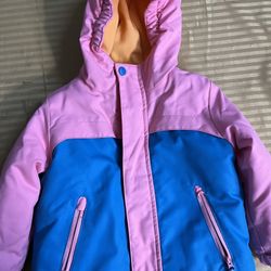 Winter Snow Jacket Rain Coat  Size 2T - Pink & Blue  Cat & Jack - Girls Outerwear 