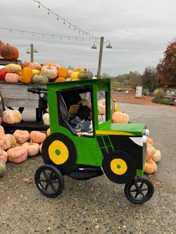 Cardboard Tractor for Stroller