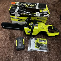 Ryobi 14 in. 40 -Volt Cordless Chainsaw