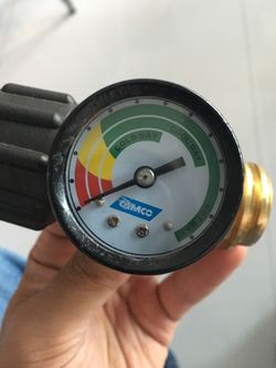 Propane Tank Gauge Level Indicator Leak Detector Gas Pressure Meter Universal for RV Camper, Cylinder, BBQ Gas Grill, Heater and More Appliances-Type