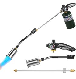37'' CSA Certified Propane Torch Weed Burner, Easy Ignition Weed Torch Extended flame thrower, Adjustable flame, Triple-seal Design, Blow torch with P