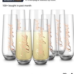 Bride/bridesmaid Champagne Flute Set (8)