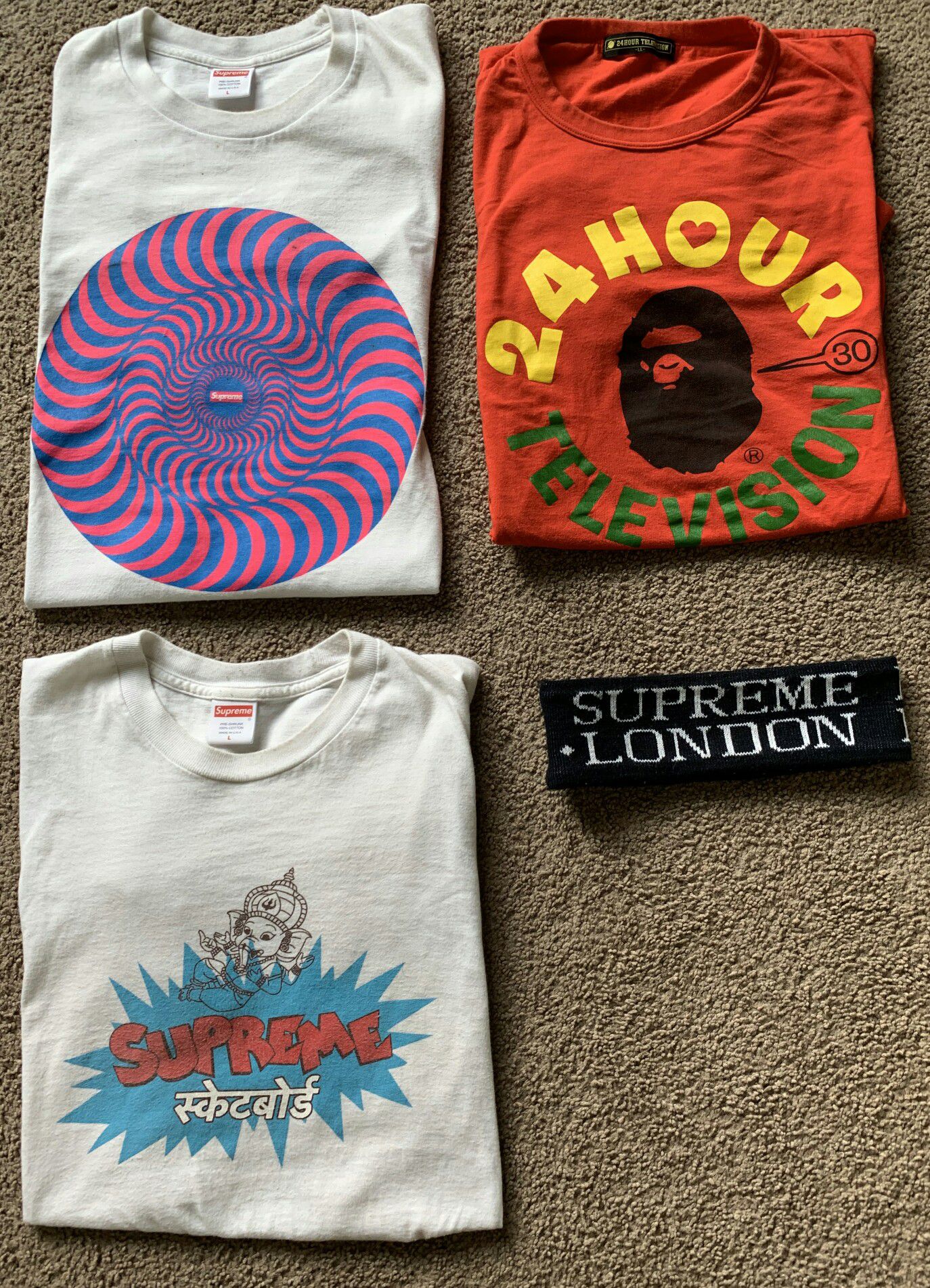 Supreme and Bape Hype clothing and accessories