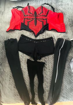 Spider-Man Halloween Costume Set Corset Shorts Leggings