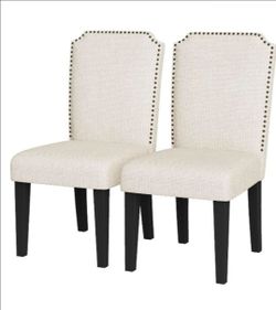 Dinning Chairs(Set of 2), Beige