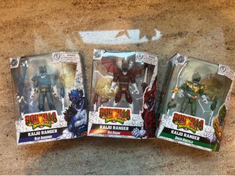 Action Figures Godzilla, Power Rangers, Teenage Mutant Ninja Turtles