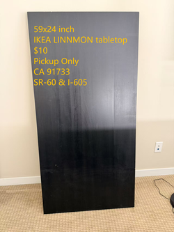 59x24inchIKEA LINNMON tabletop