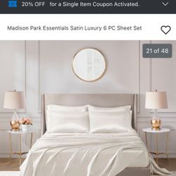 Satin Luxury 6 Piece Set - Ivory Color 