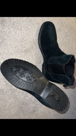 NEW Men’s Ugg Black Suede Boot & Wool Inner 10.5