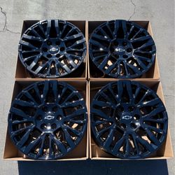 20" Chevy Silverado Z71 Gloss Black Wheels 4 GMC Sierra Canyon OEM 2025 2026 27’