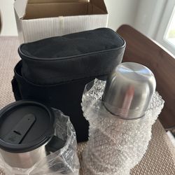 Stainless Steel Bottle And Cup Set-great gift 