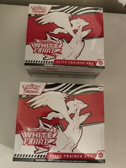White Flare Elite Trainer Box (Sealed) Pokemon cards