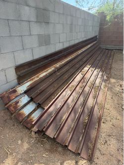 Corrugated Steel Panels – Long Lengths, Patina Finish