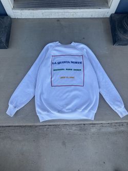 Vintage 1992 La Quinta Norte Barn Dance Crewneck - Mens L, White
