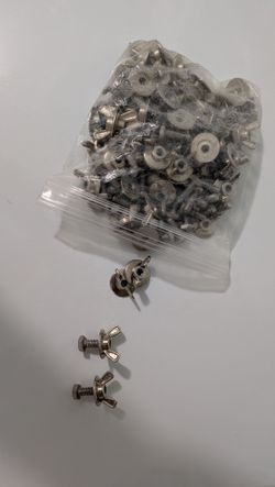 94 (pcs) Bolts and 94 (pcs) Wingnuts - Stainless Steel, Galvanized