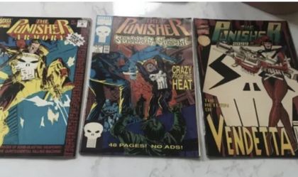 💥3 VINTAGE -THE PUNISHER COMICS💎Marvel Comics 💎Great Buy! COLLECTIBLE!