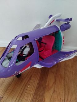 Toy Airplane With Barbie Doll