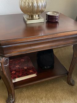 Wood End Table