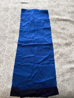 Blue scarf silk feeling