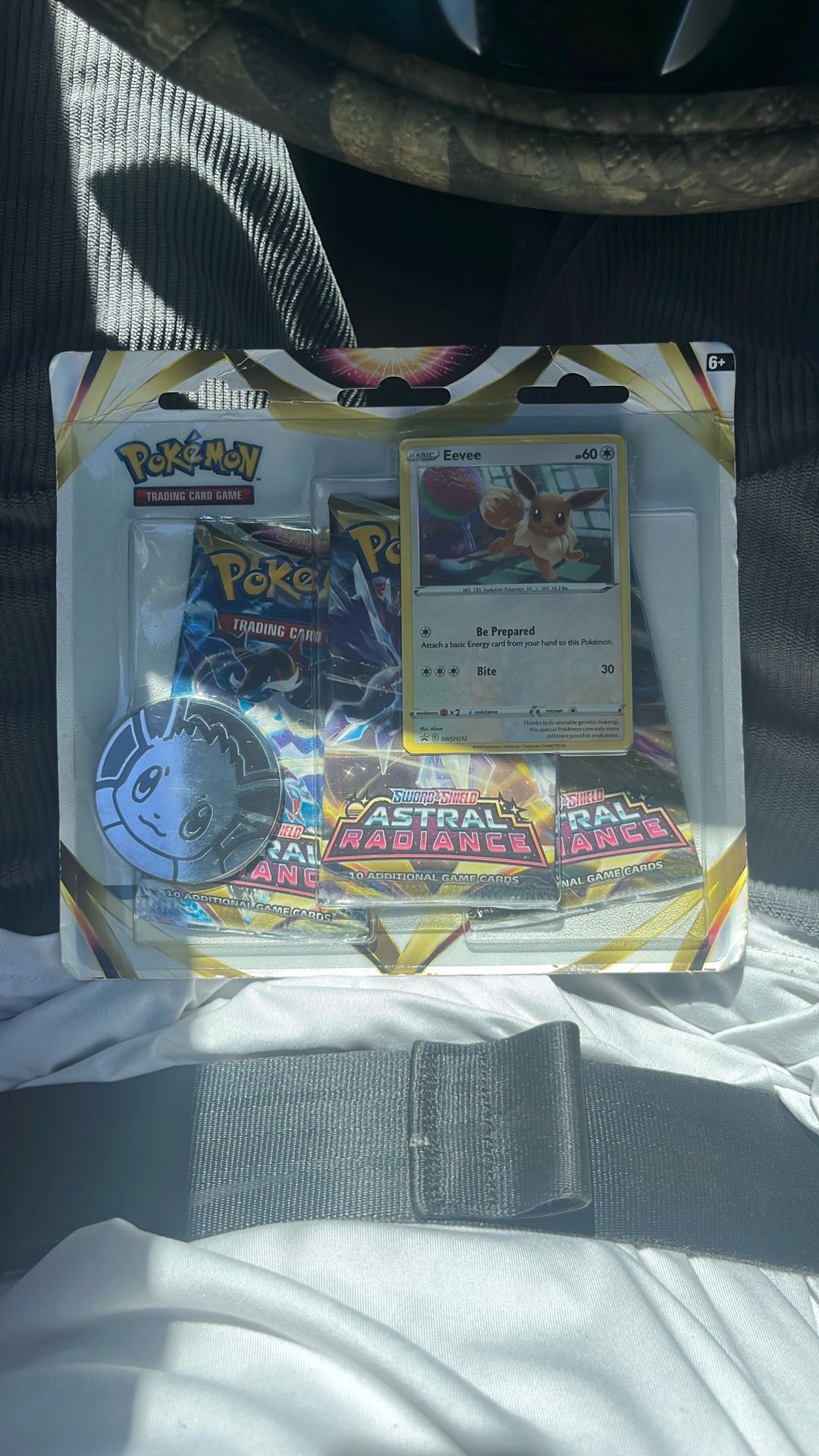 Pokemon Sword & Shield Astral Radiance 3 Pack Blister Eevee Promo New Sealed