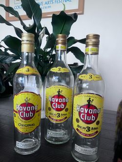 Havana Club Bottles, empty