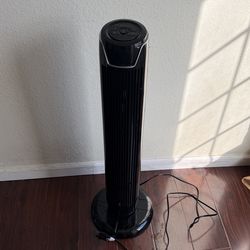 Utilitech 0809482 Tower Fan 36 in Black Oscillation Electric Freestanding